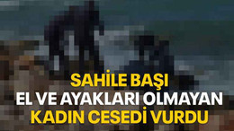 Sahile başı, el ve ayakları olmayan kadın cesedi vurdu